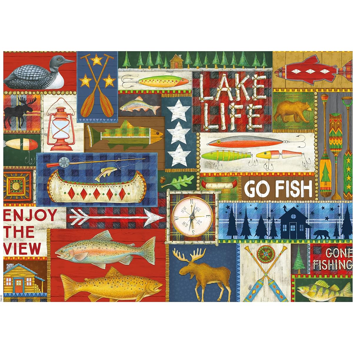 Ceaco - Simple Life - Lake Life - 1000 Piece Jigsaw Puzzle