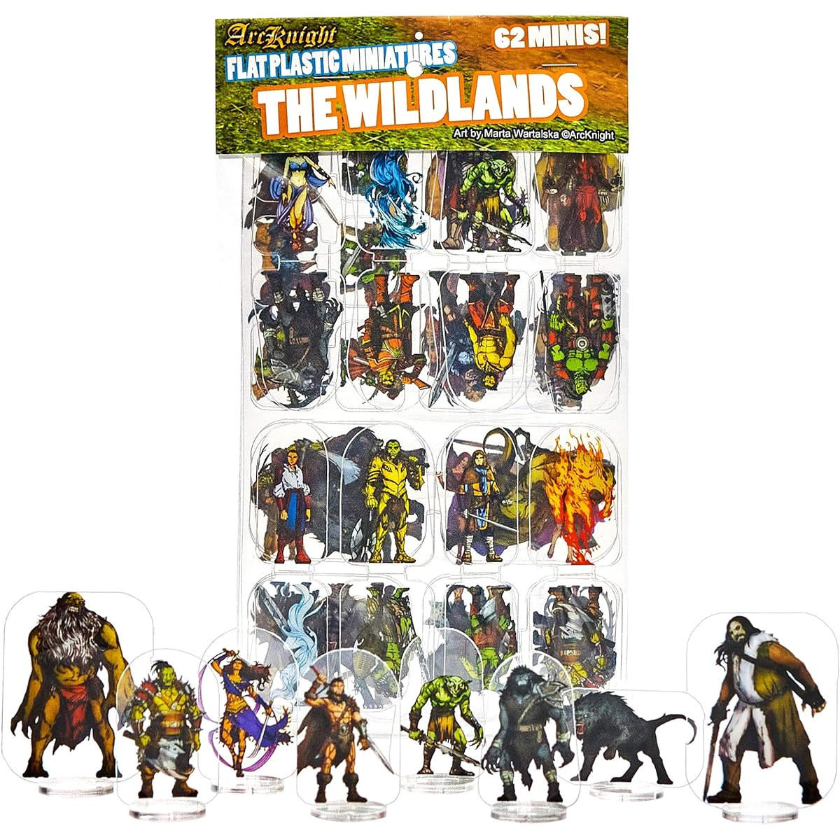 Flat Plastic Miniatures: Wildlands