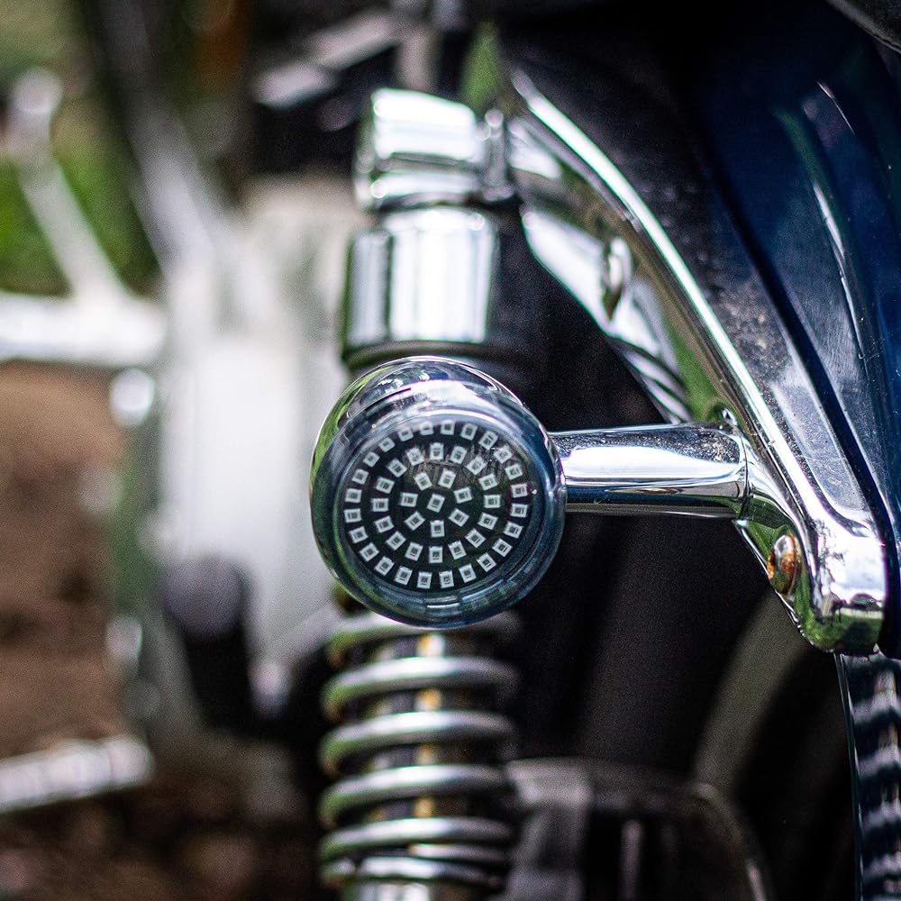Eagle Lights Generation II Midnight Edition Rear 1156 Red 2" LED Turn Signal Smoke Lens for Harley-Davidson