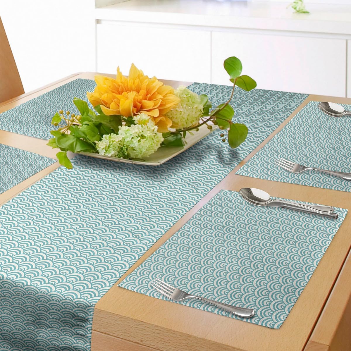 Ambesonne Placemats Set of 4 12.5" L by 18.5" W ser_17417