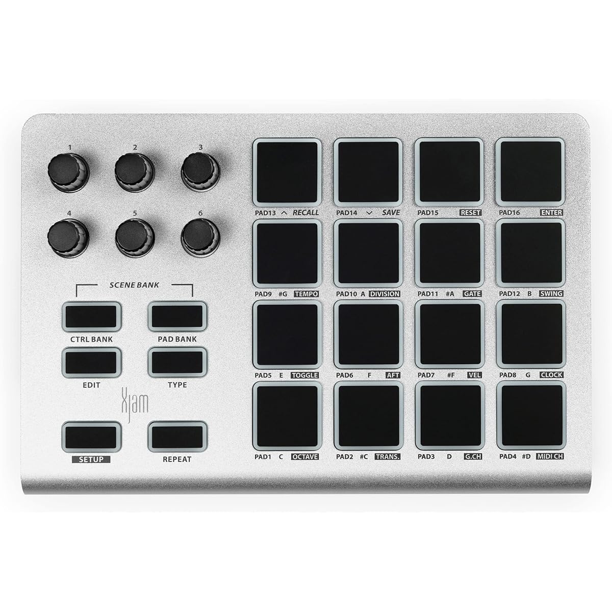 ESI Xjam - USB MIDI Performance Controller Compact USB MIDI Pad Controller