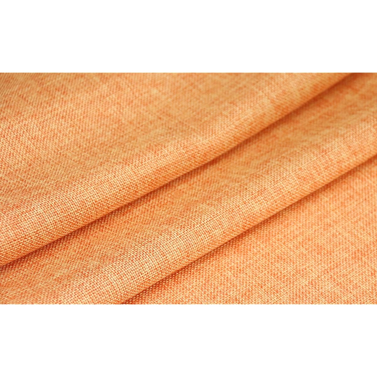 Aiking Home Natural Faux Linen Unlined Table Runner-Size 12"x62" - Perfect for Party Wedding, Baby Shower, Home Decor, Thanksgiving, Christmas and Special Events. 12"x62". Pack of 10 Orange