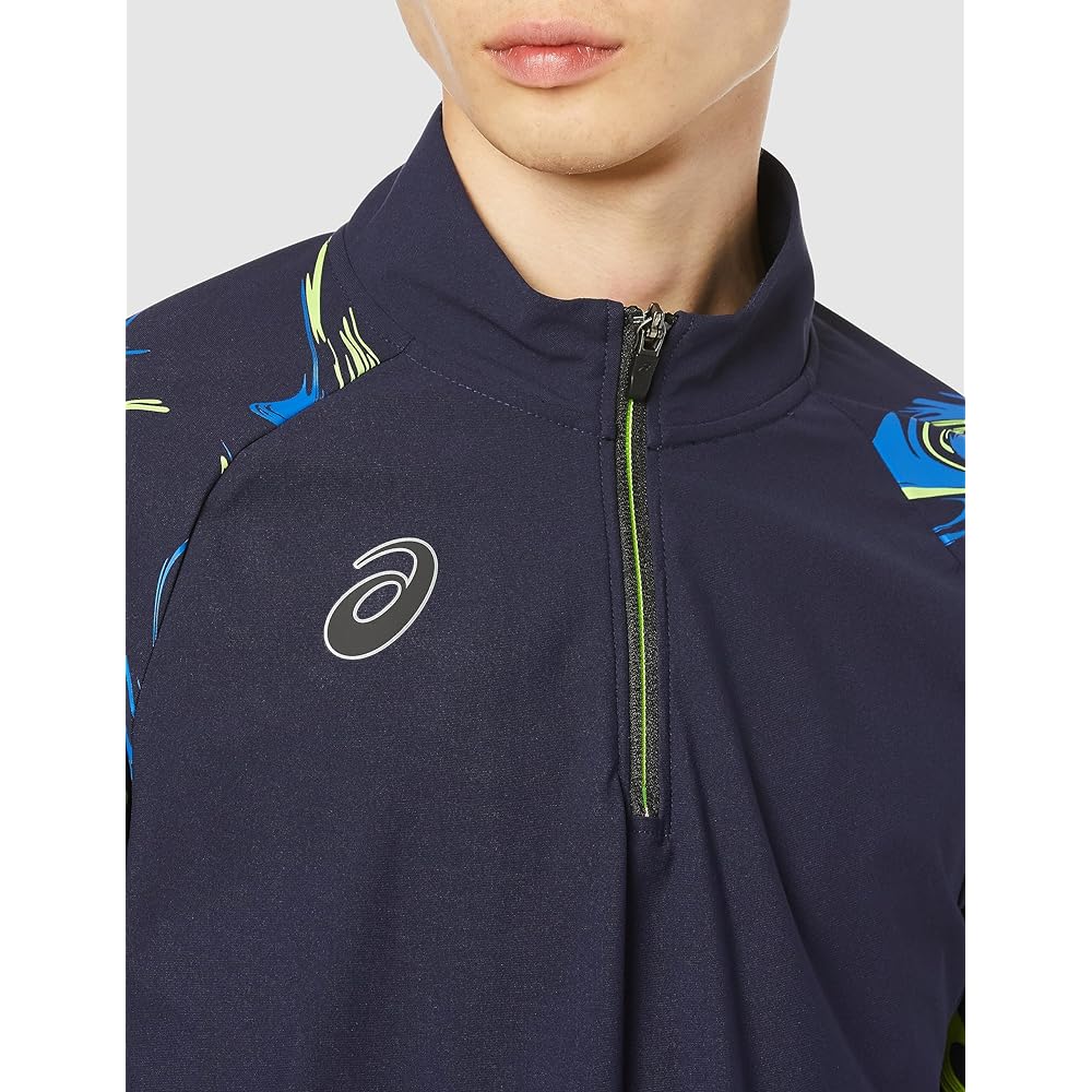 [ASICS] Soccer Wear Wind Barrier Half Zip Top 2101A242 Men's