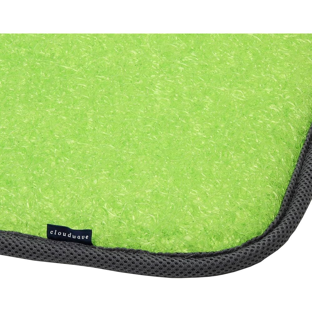 nishikawa [Nishikawa] Seat cushion L size (with backrest) Washable Non-stuffy Candy color Cloud Wave Green CG98109001G
