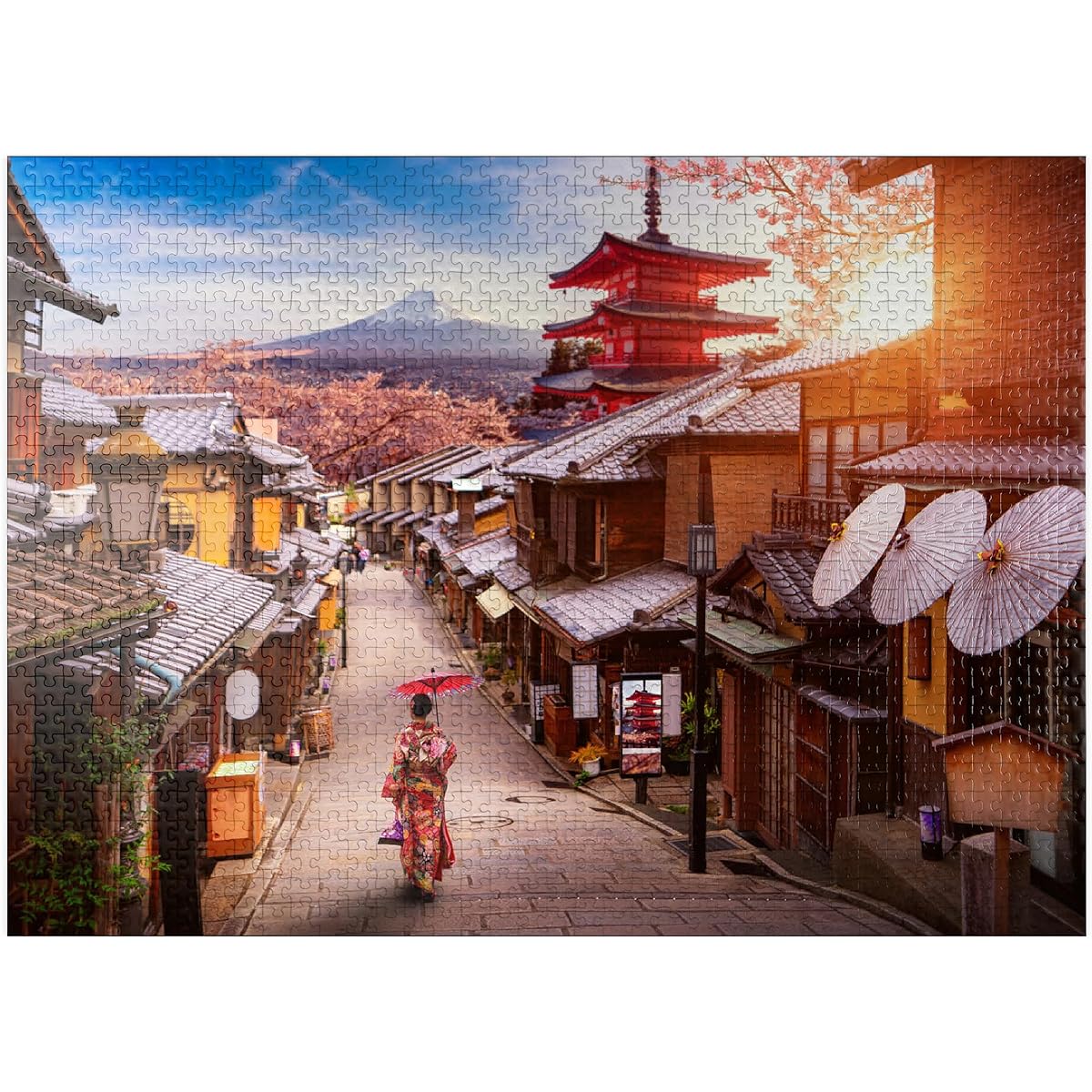 Idyllic Japan Premium 1000 Piece Jigsaw Puzzle Made in the USA