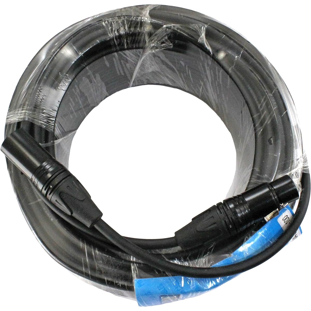 MCSPROAUDIO Male to Female XLR Cable with Black Connector 15' Straight to Straight