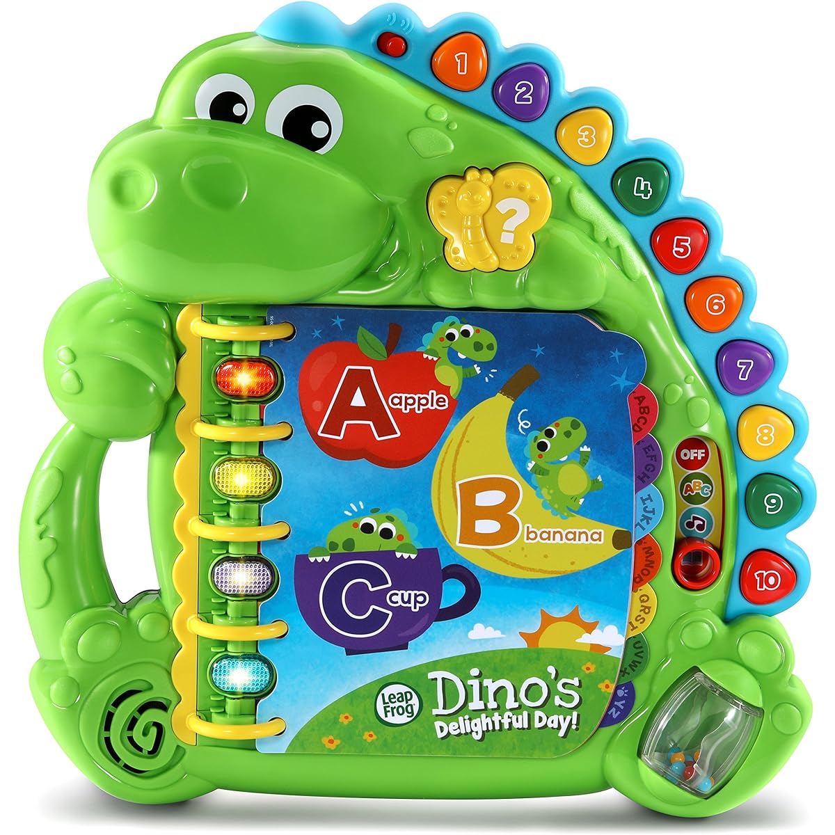Leapfrog Dino's Picture Diary Learn ABC and 123 Dino Delightful Day Book