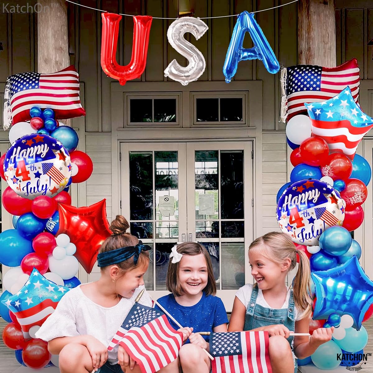 4th July foil balloon set