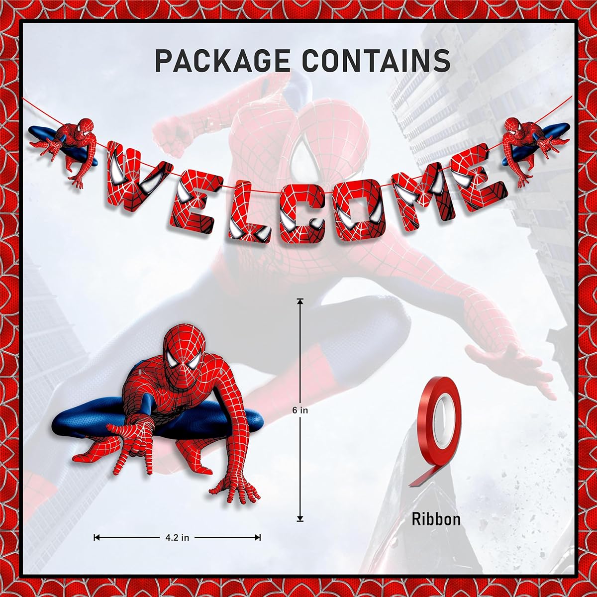 Seyal® Spiderman Welcome Banner