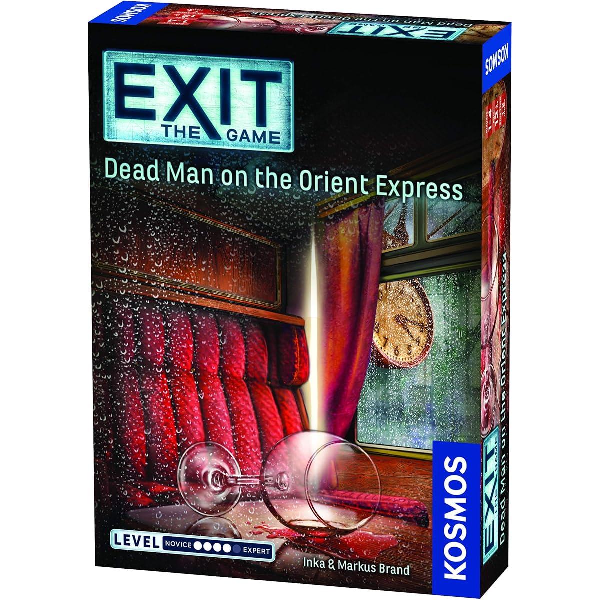 EXIT: The Game World Mystery Set - The Stormy Flight, Thft on The Mississippi, Orient Express, with drawstring bag.