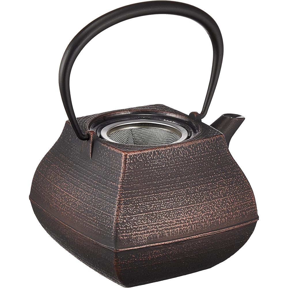 Nambu Ironware Teapot: Ichichudo Teapot Sekitei 0.7L Copper Black W15.5xD12.5xH17.5(cm)