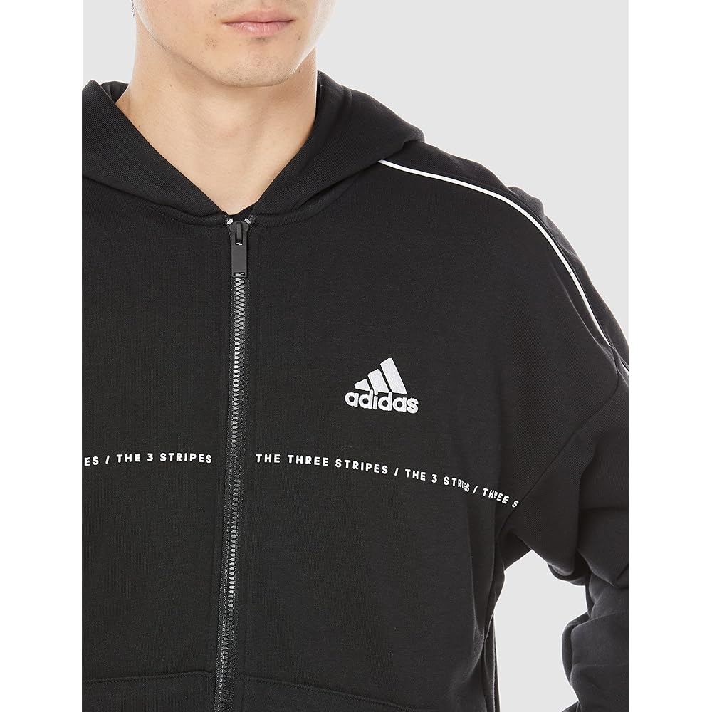 [Adidas] BUK37/JSY27 Men's Sweat Hoodie Warding Loose Fit French Terry Full Zip Parka