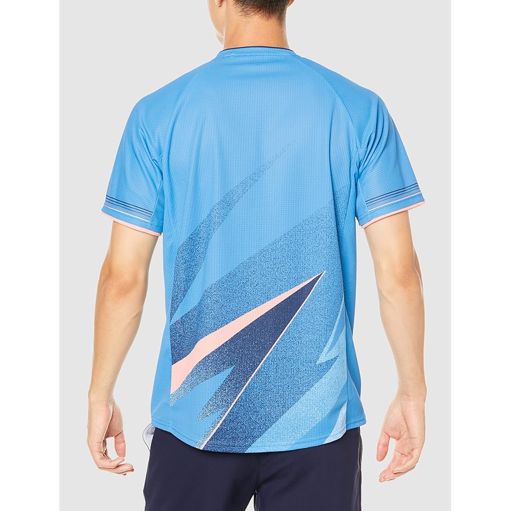 [Mizuno] Badminton Wear Dry Aeroflow Game Shirt Dynamotion Fit Highly Ventilated Stain Resistant x Antibacterial and Odor Resistant 72MA2501