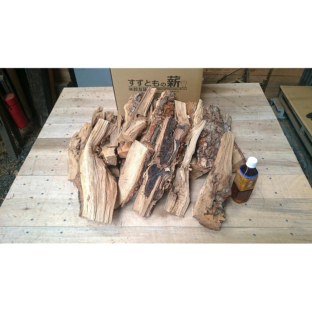 Twisted firewood [-Great for bonfires and wood-burning stoves-Suzutomo Forestry]