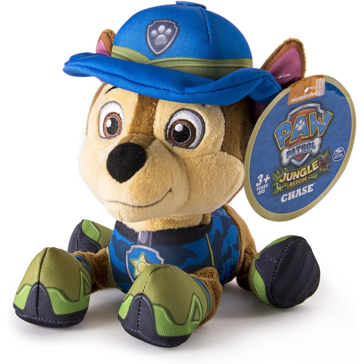 Paw Patrol, Jungle Rescue, 8" Plush, Chase