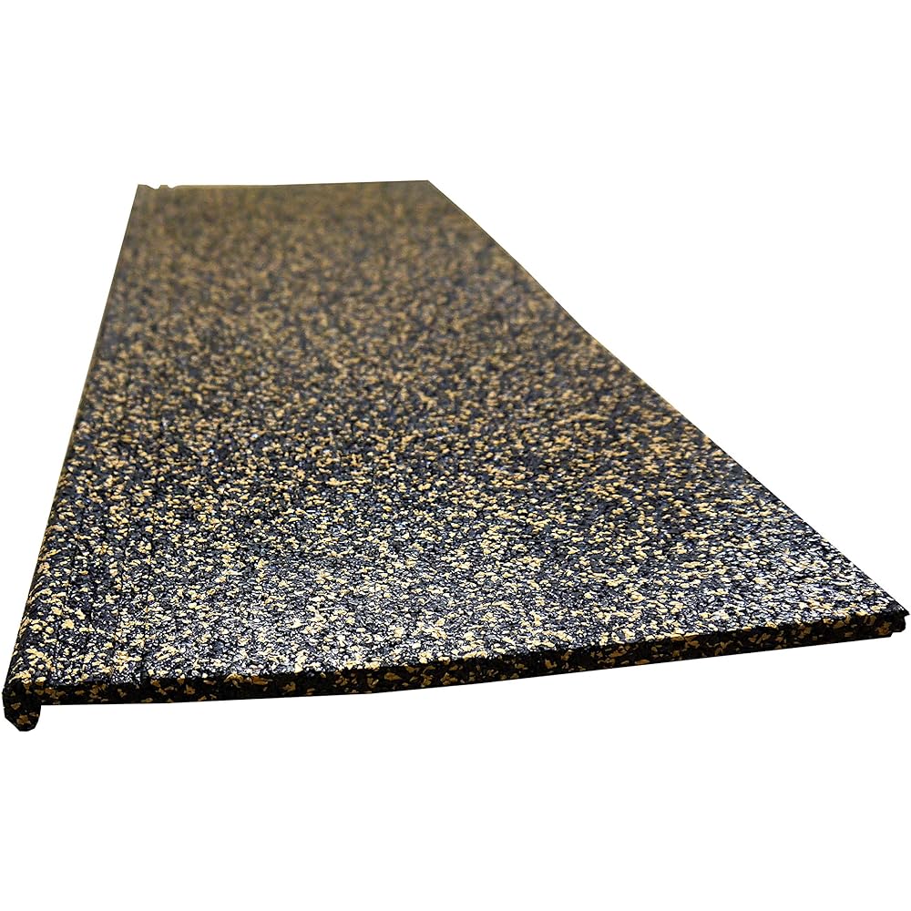 D&D Company (DDCQA) Rubber Chip Mat Heart Rubber Chip Mat with L Steps for Stairs [2 Colors] GML309LIB Light Beige Black Depth: 31cm Height: 1 (L part 2) cm Width: 90cm