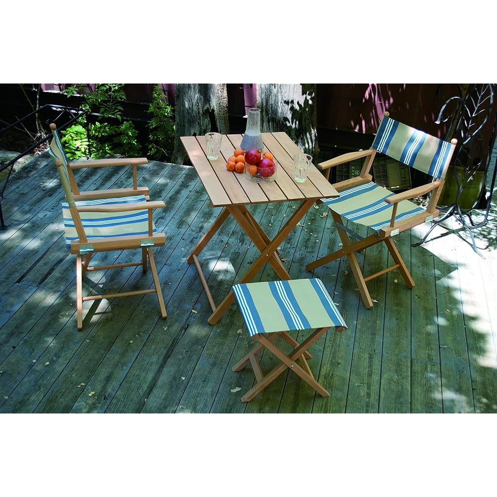 Italy LaSedia Register Bambino Cotton Natural/Children's Foldable Garden Chair/Deck Chair