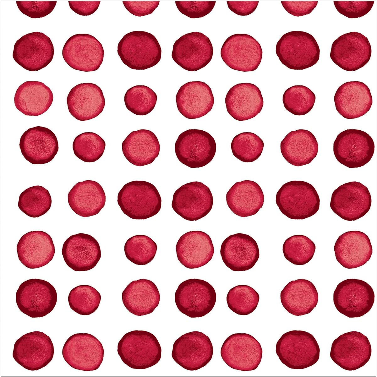 (Luncheon, Dotted and Striped - Garnet) - Creative Converting Elise 16 Count 3 Ply Dotted and Striped Luncheon Napkins, Garnet