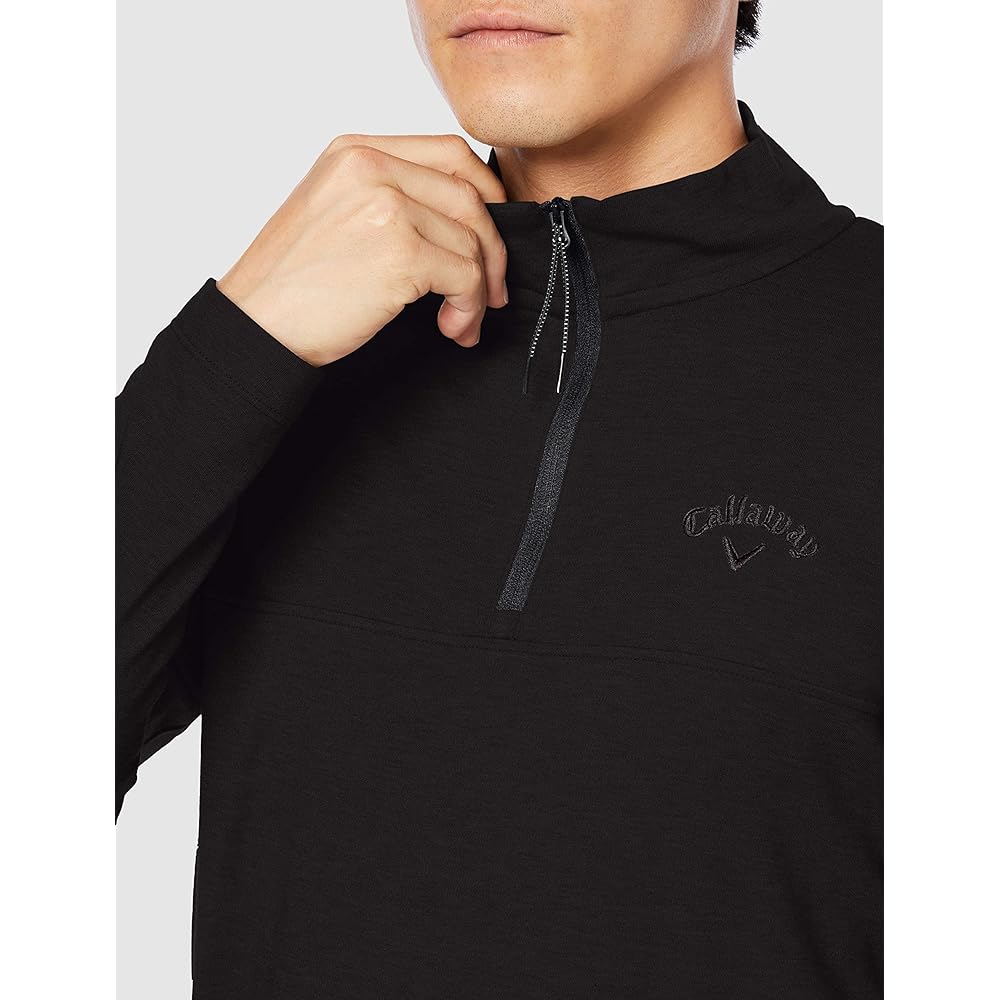 [Callaway] Men's Long Sleeve Half Zip Shirt (Moisture Absorbent Heat Generating) / 241-0233508 / Golf Wear