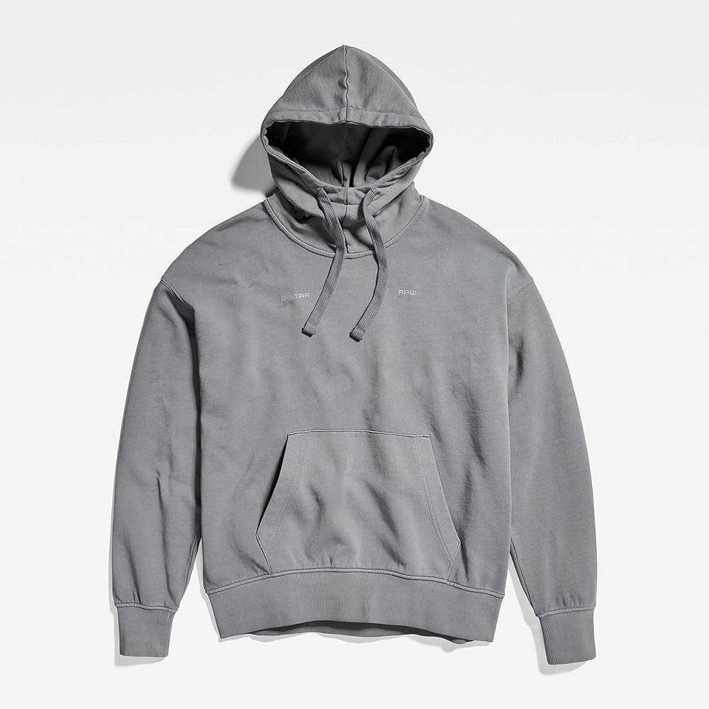 [G-STAR LOW] Hoodie Sweatshirt Men's Oversized Fit GARMENT DYED OVERSIZED HOODIE