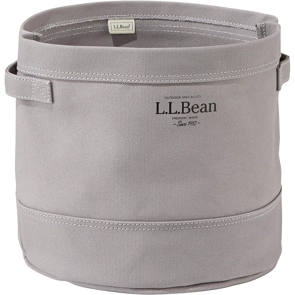 [L.L.Been] Canvas Storage Cubby Tote Frost Gray Gray 1000037724