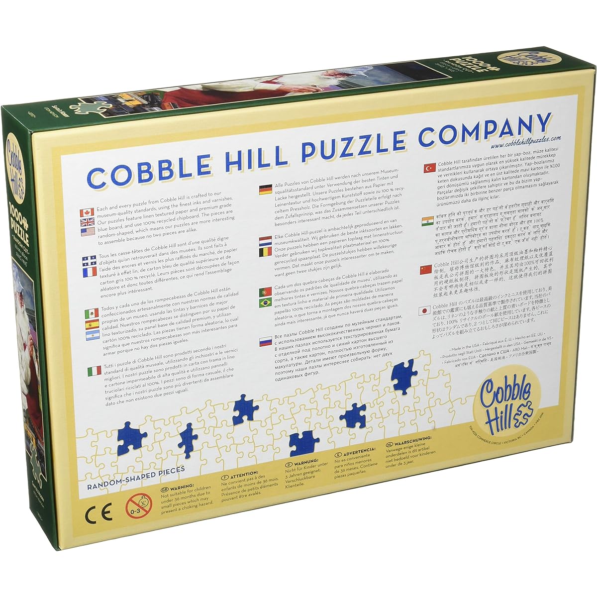 Cobble Hill 1000 Piece Jigsaw Puzzle Santa and His Train Christmas Puzzle