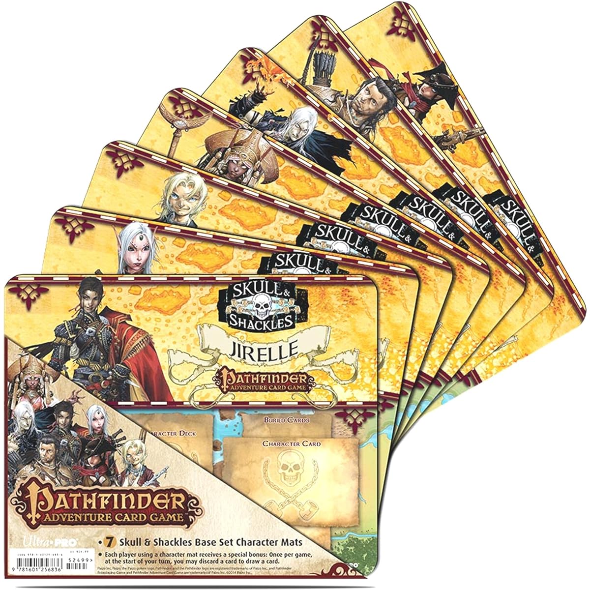 Pathfinder Skull and Shackles Base Set Character Mat (7-Pack)