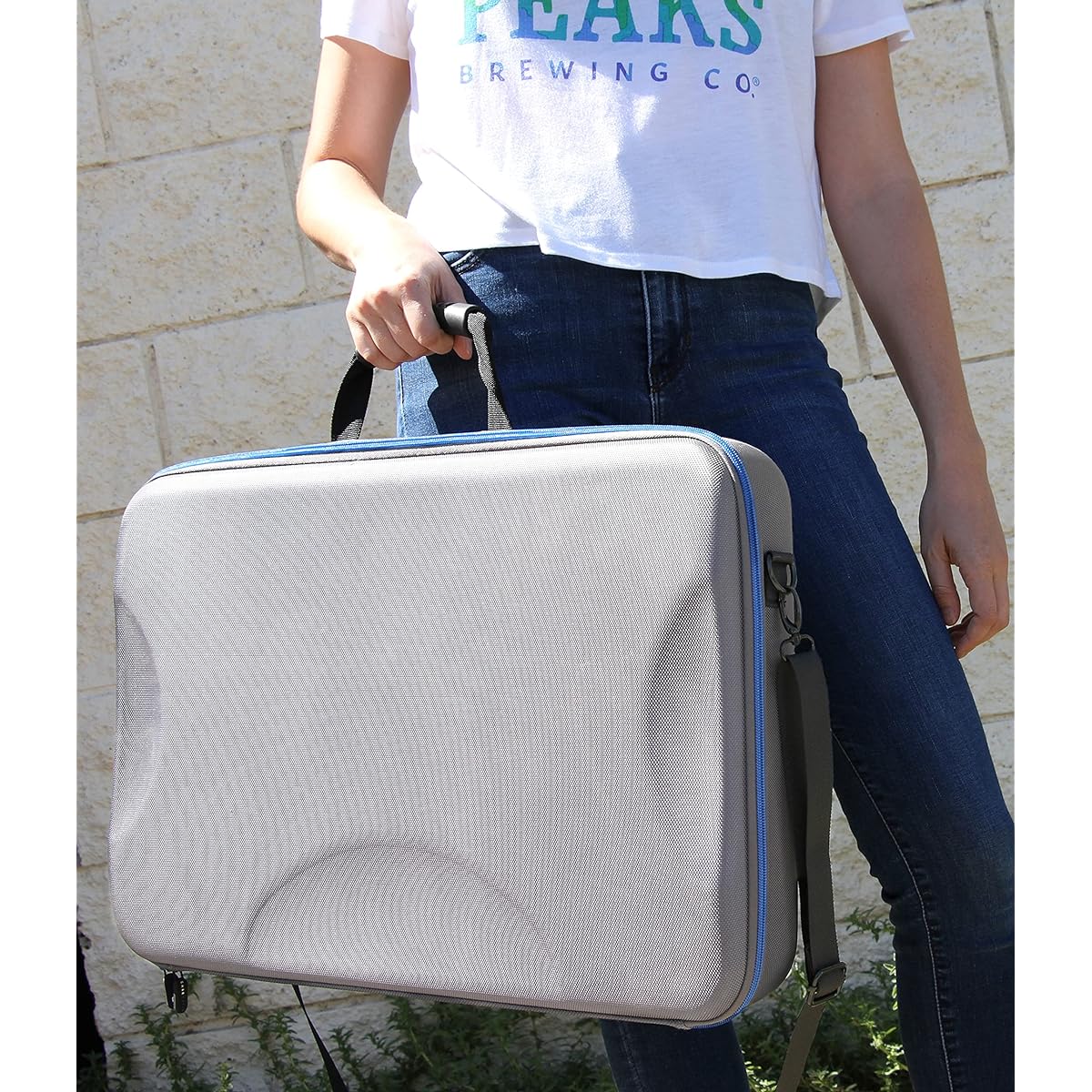 CASEMATIX Hard Case Pioneer DJ Controller DDJ FLX4 2 Deck Compatible with Rekordbox 400 Padded Protection with Shoulder Strap for DJ Controller and Mixer Accessories Case Only