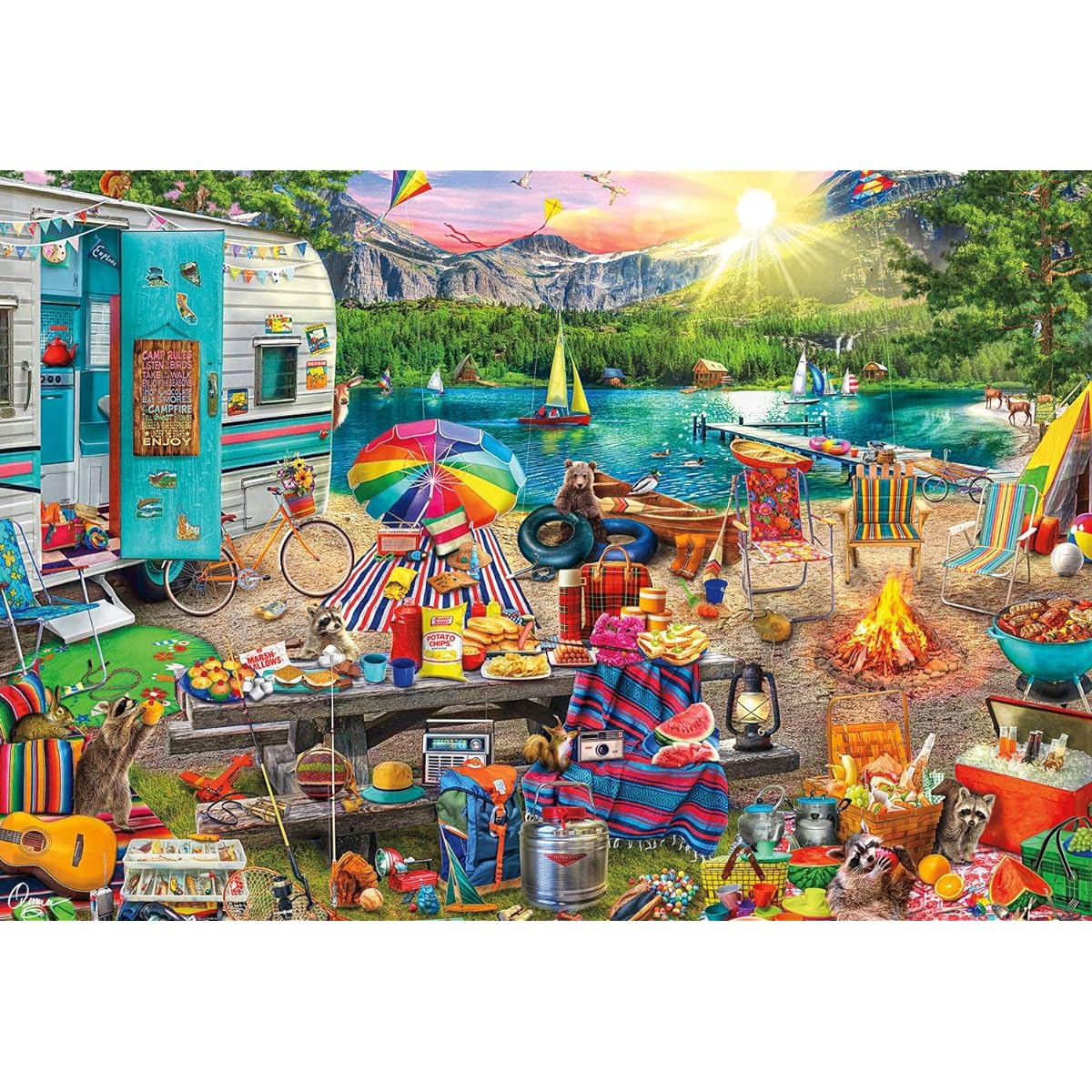 Family Campsite (2000 Pieces)