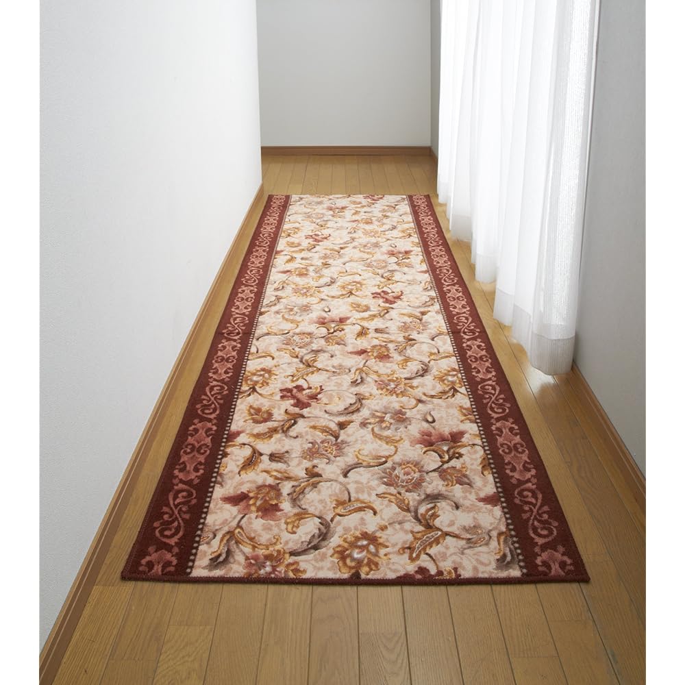 TMK Antibacterial and deodorizing lily pattern hallway mat (80 x 440 cm) Green 3080344