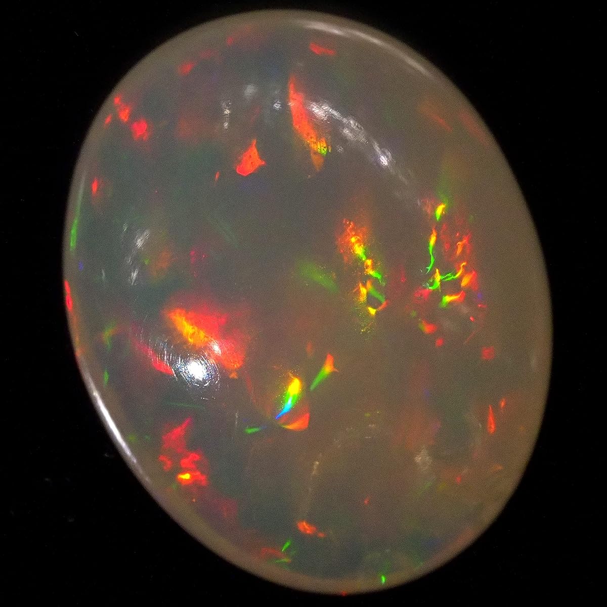 [N2 stone Natural] Natural mineral precious opal - Ethiopia | Gemstone specimen | (19 | "One of a kind" approx. 4.4ct, 13.5x10.8x6mm)