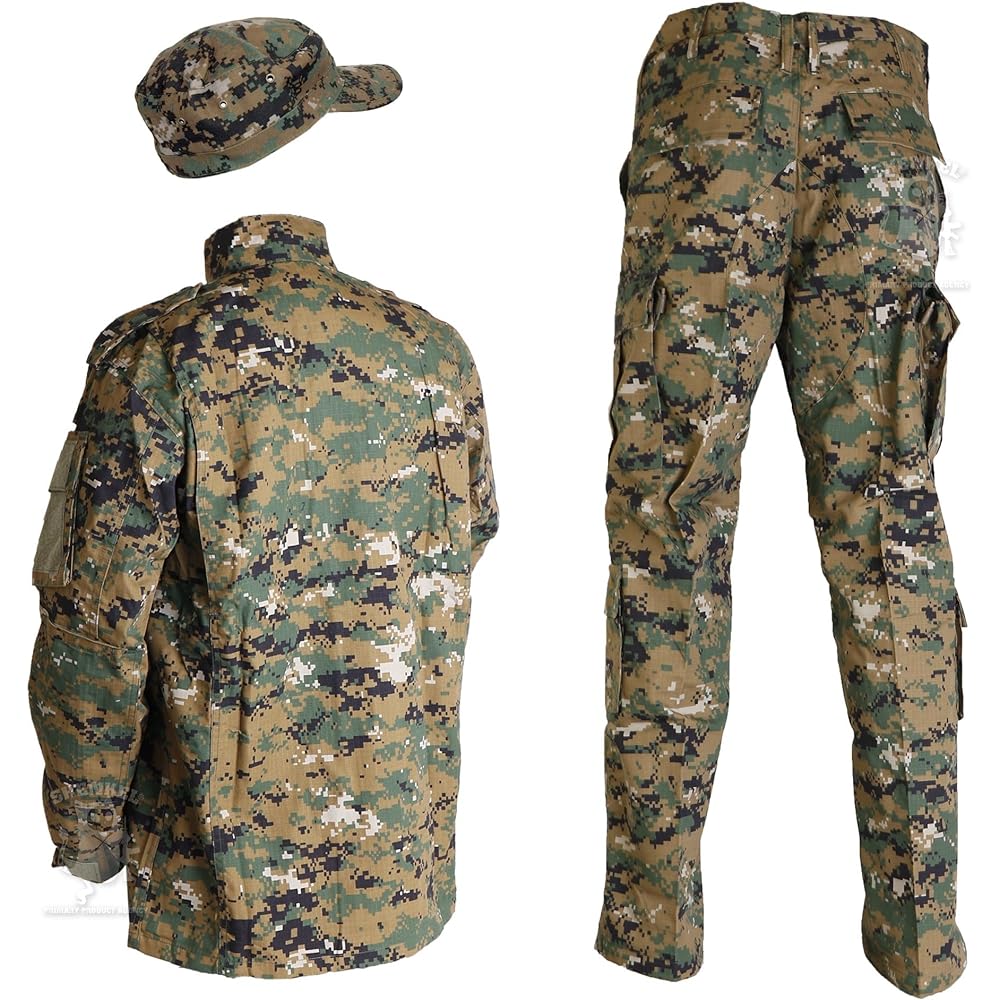 Camouflage top and bottom/patrol cap set Green Marpat US size XS [waist around 76cm] bdu-pg01-XS