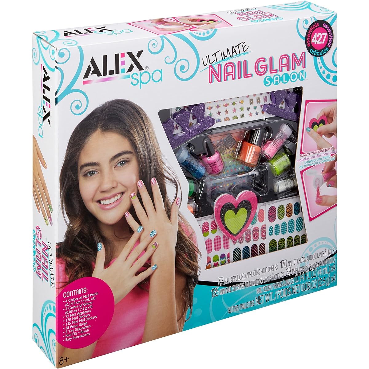 Alex Spa Ultimate Nail Glamour Salon Kit Girls Fashion Activities