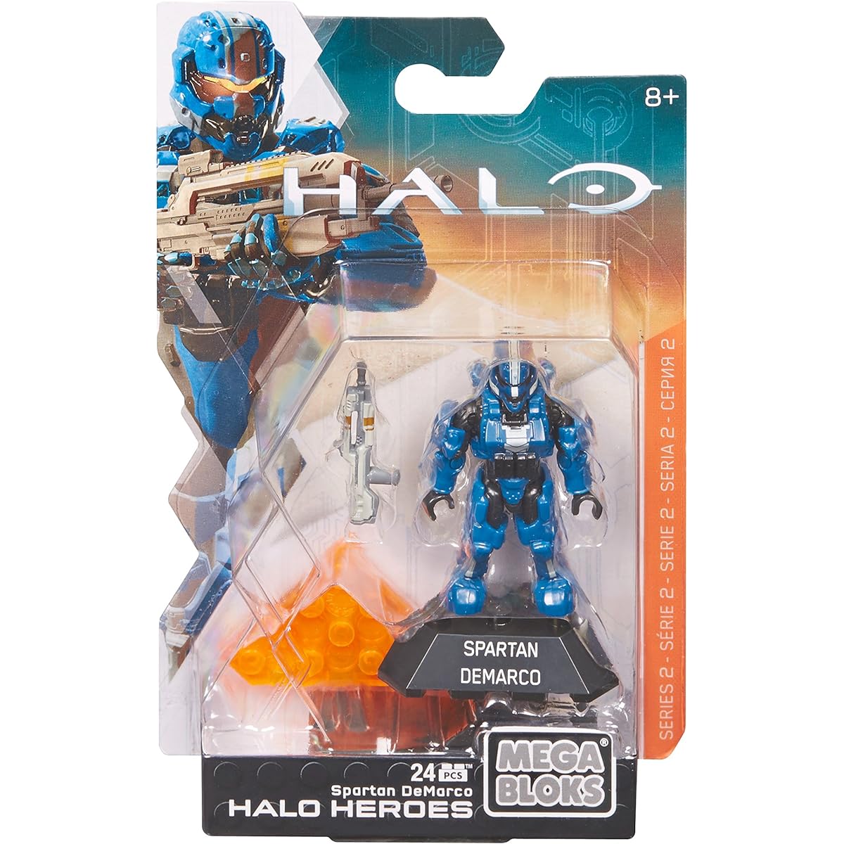Mega Bloks Halo Heroes Series 2 Spartan DeMarco Figure #3