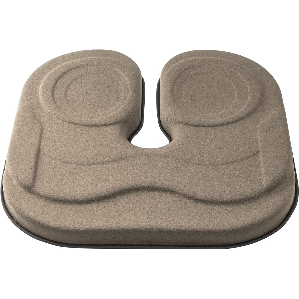 EXGEL The Owl Standard U Brown Cushion Office Postpartum U Shape Popular Coccyx Made in Japan Chair Cushion Gel Cushion Urethane Chair Cushion