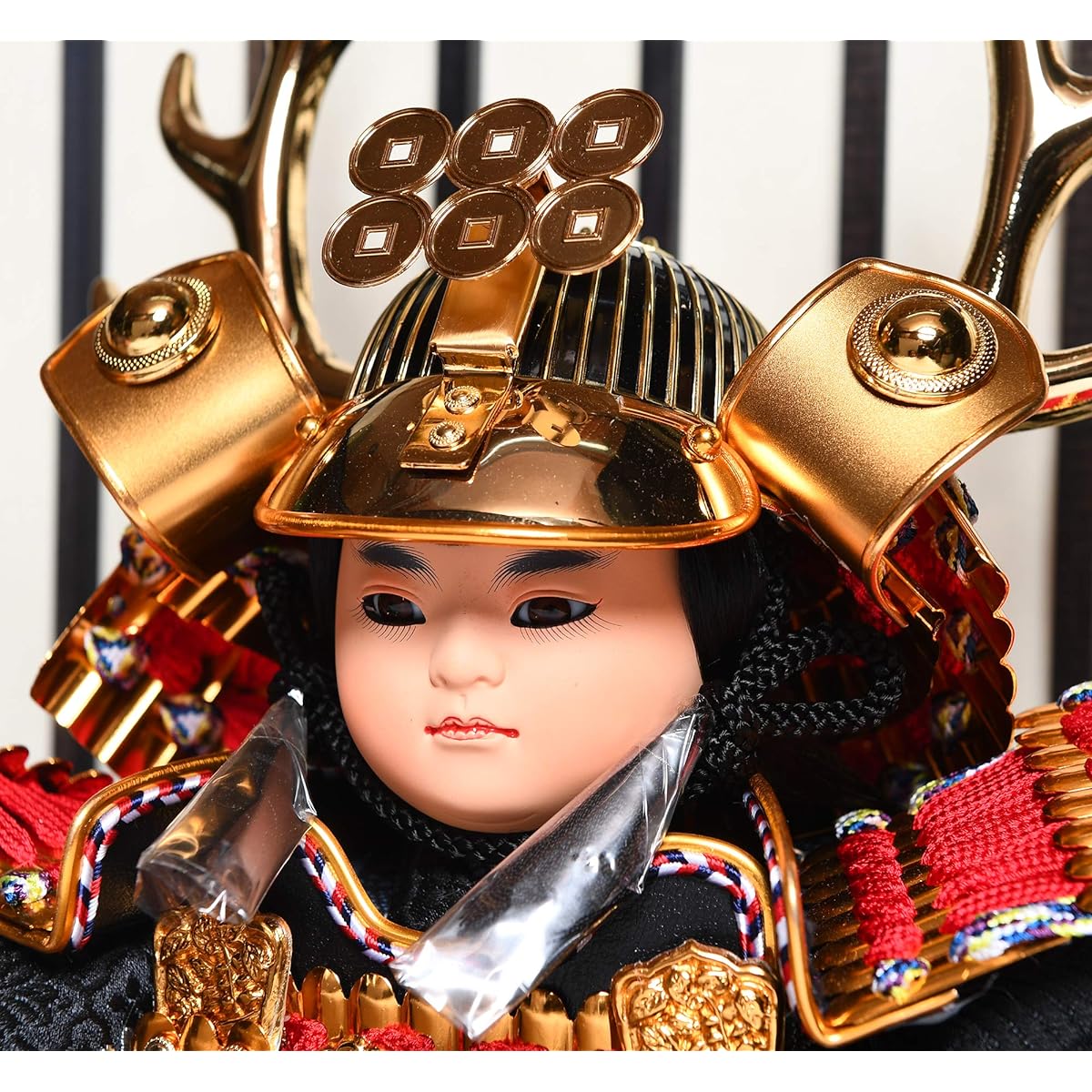 [May Doll] [Child General Decoration] [Warrior Helmet] No. 6 Successful General Sanadamaru Child Wooden Glass Case: Made by Toshimitsu [General Decoration Case Included]