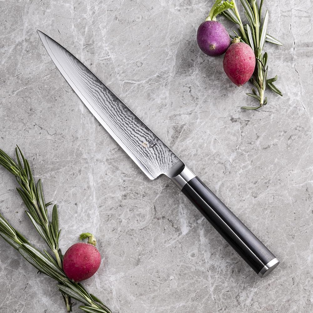 Kai Brand Shun Classic Utility Knife Left-handed 150mm Made in Japan Shun Stainless Steel Knife