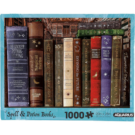 AQUARIUS Spells & Potions Book Puzzle (1000 Piece Jigsaw Puzzle) - Glare Free - Precision Fit 22" x 28" (65489)