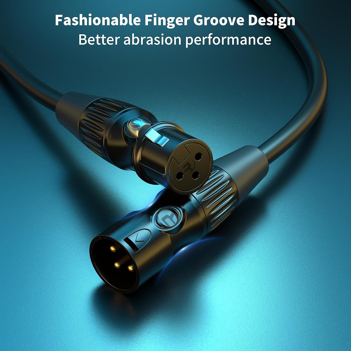SMALL-EYE XLR Microphone Cable 50ft 2 Pack 3 Pin XLR Male to Female Patch Cord with Organizing Bag