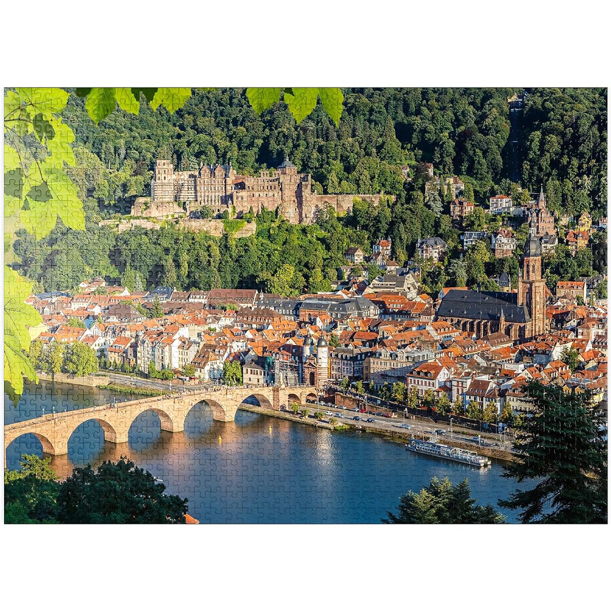 Heidelberg Summer Germany - Premium 1000 Piece Jigsaw Puzzle for Adults