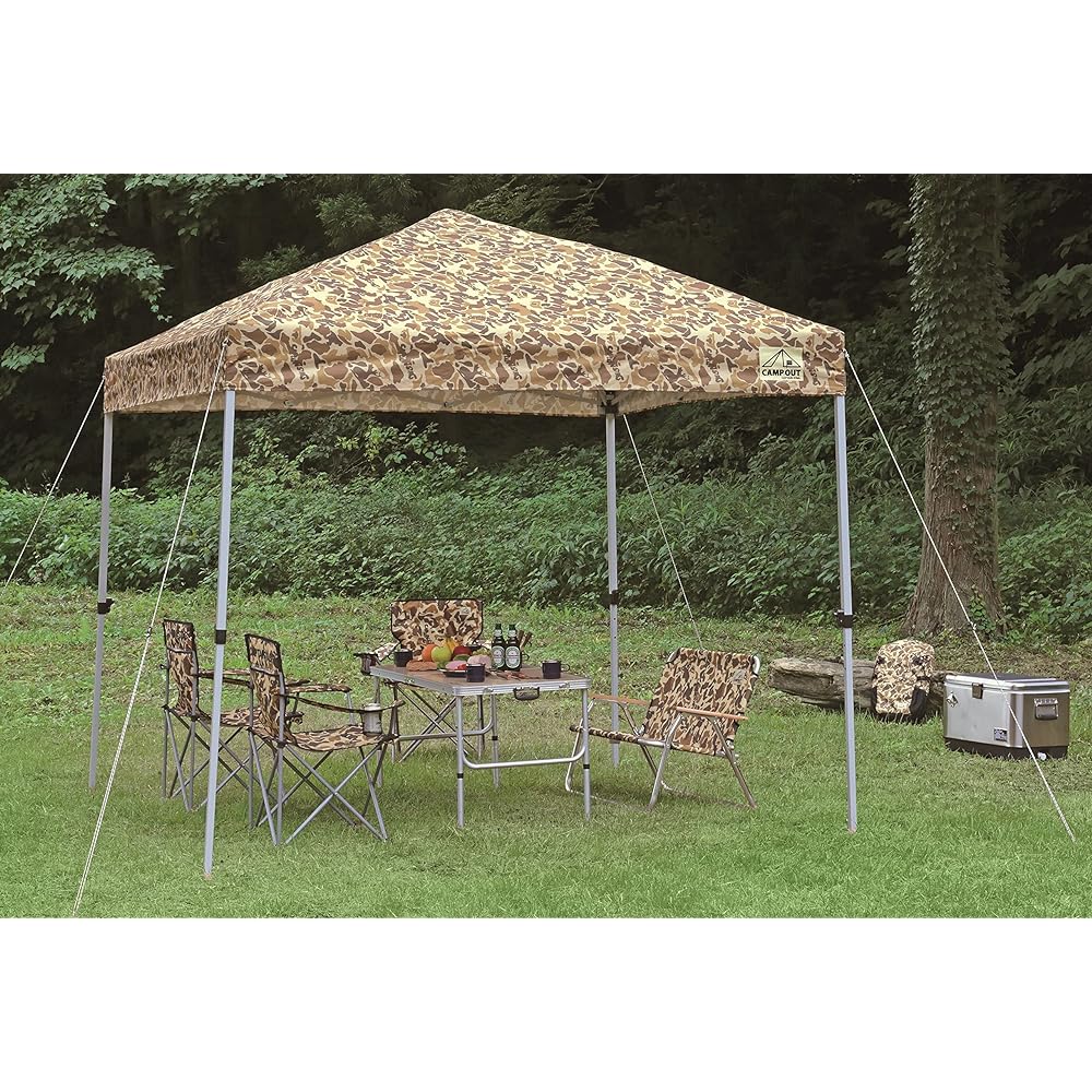 CAPTAIN STAG Bench Camp Out Aluminum Back Bench Camouflage