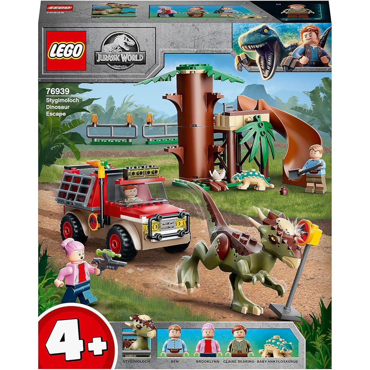 LEGO Jurassic World Stygimoloch Breakout 76939 Toy Blocks Gift Dinosaurs for Boys and Girls Ages 4 and Up
