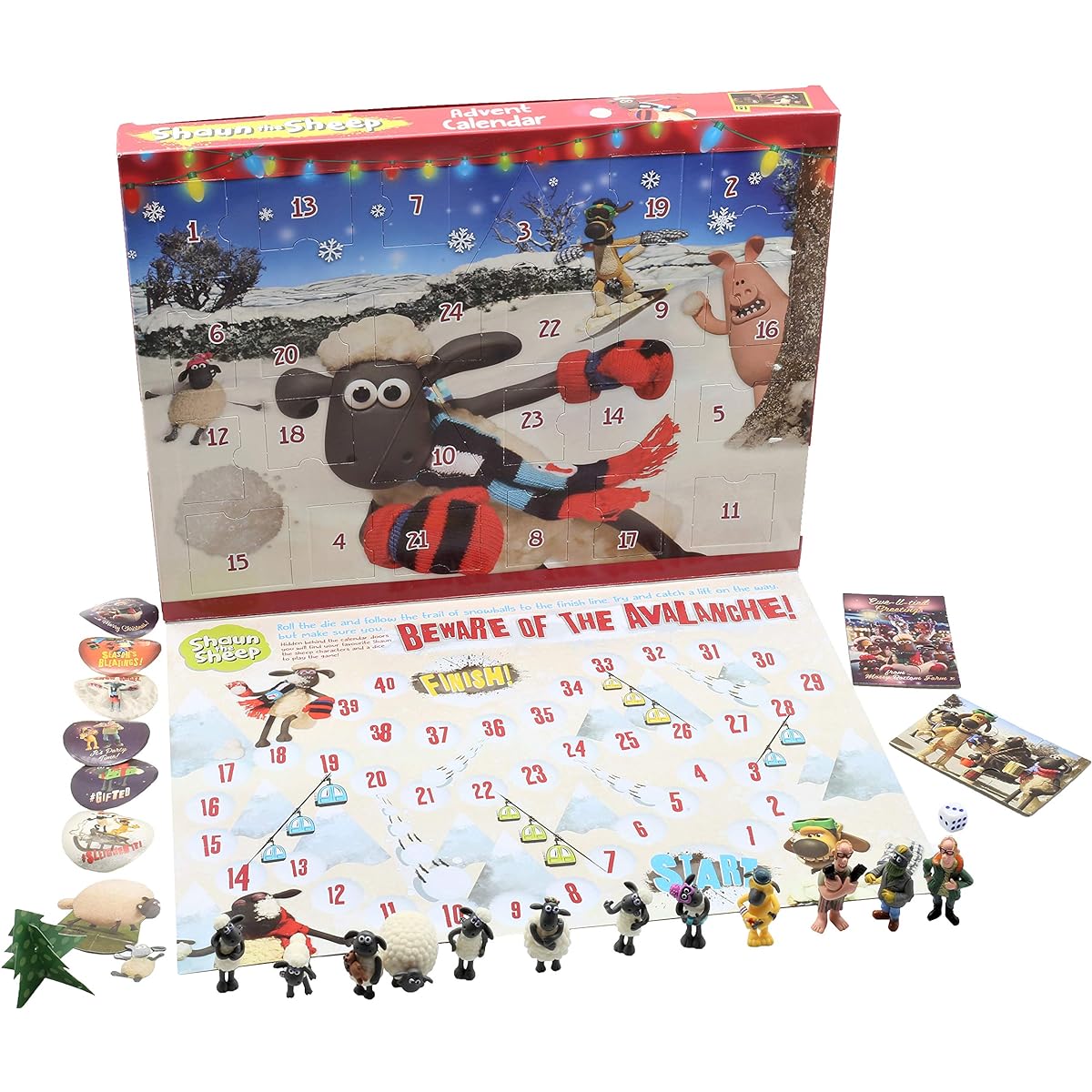 Sheep Shaun Kids Advent Calendar Wallace and Gromit Christmas Calendar for Kids Board Game Gift Box