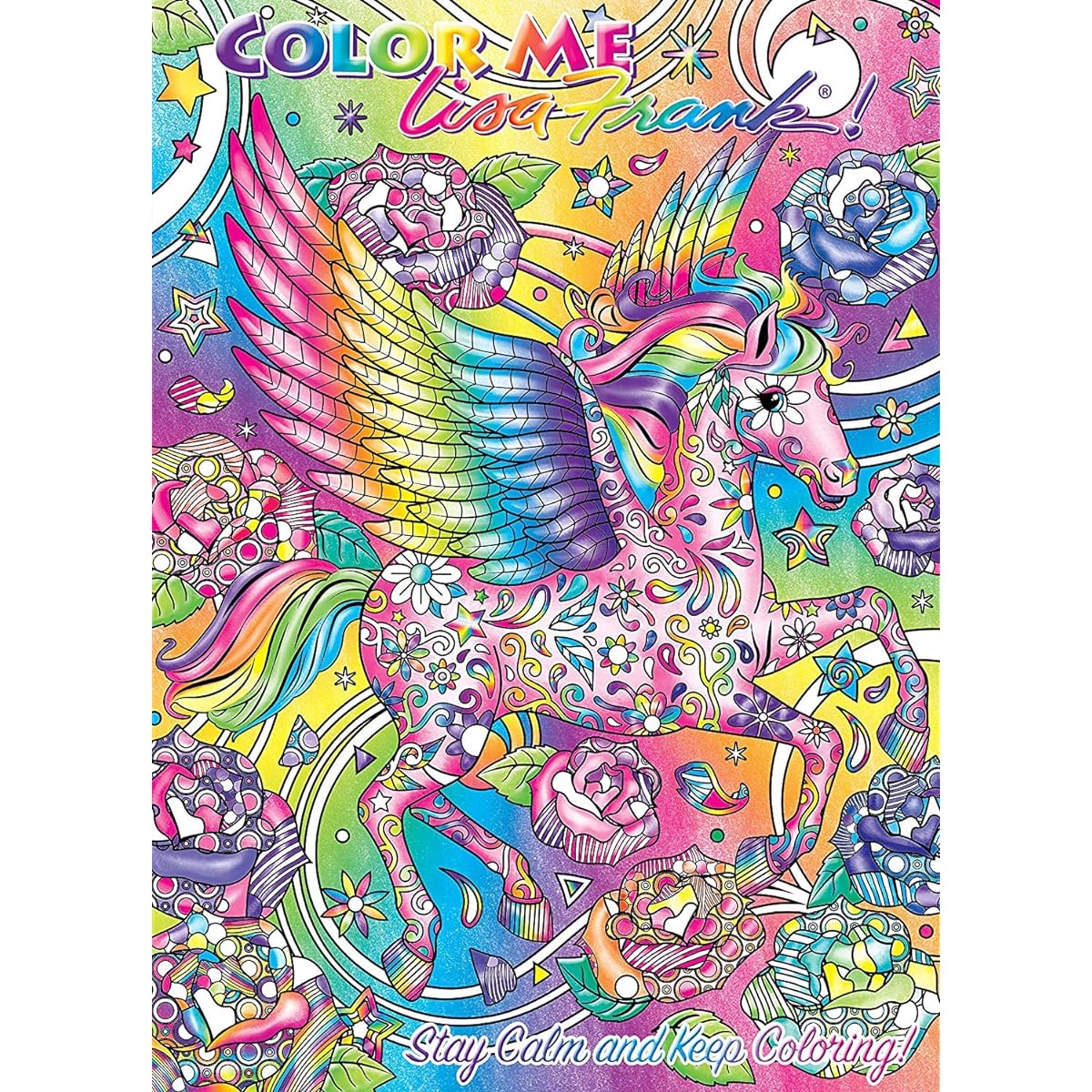 Lisa Frank Adult Coloring Book Lisa Frank Adult Coloring Book with 1200 Bonus Stickers (Lisa Frank Bundle)
