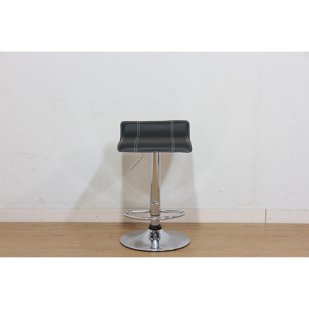 Fuji Boeki Counter Chair Style Low H-1007BK Black 78225