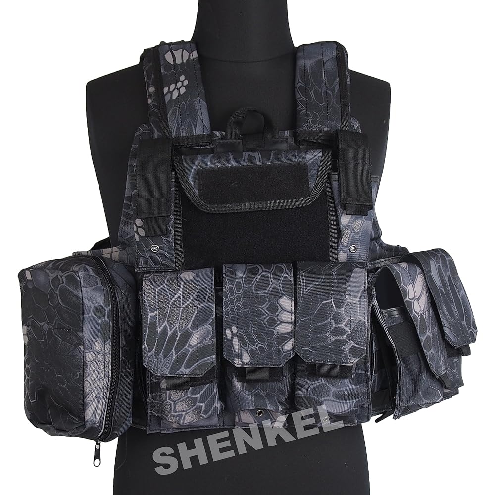 [SHENKEL] Tactical Vest Waving Compatible Complete Set (CIRAS Type) VAR.01 Size Adjustable 6 Types of Pouches Included Taifun Taiphon vest-001kty