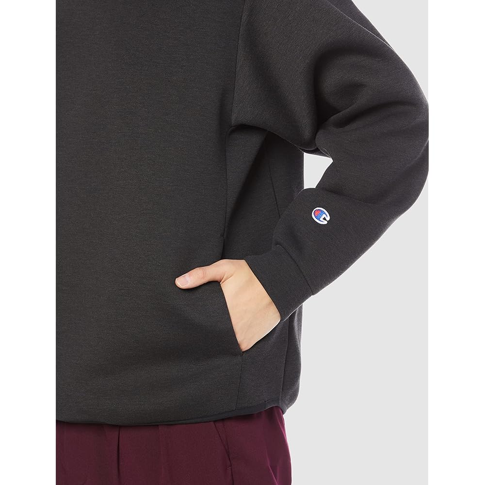 [Champion] Men's C3-V111 Hoodie, Breathable, Antibacterial and Odor Resistant, Stretch Script Logo Hooded Sweatshirt