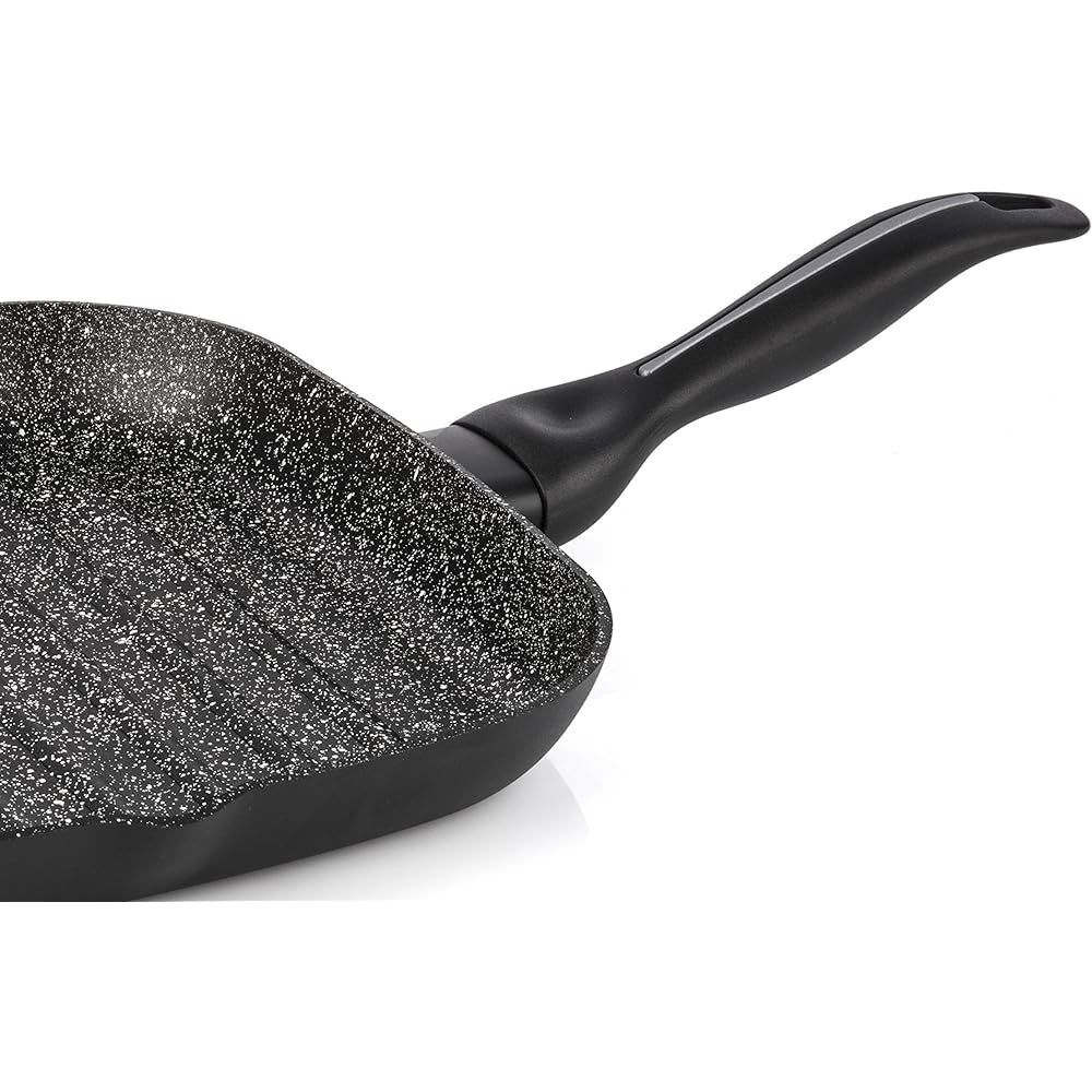 Barazzoni Black 28×28×H3.5cm Grill Pan GRANITICA EXTRA 855154028288400
