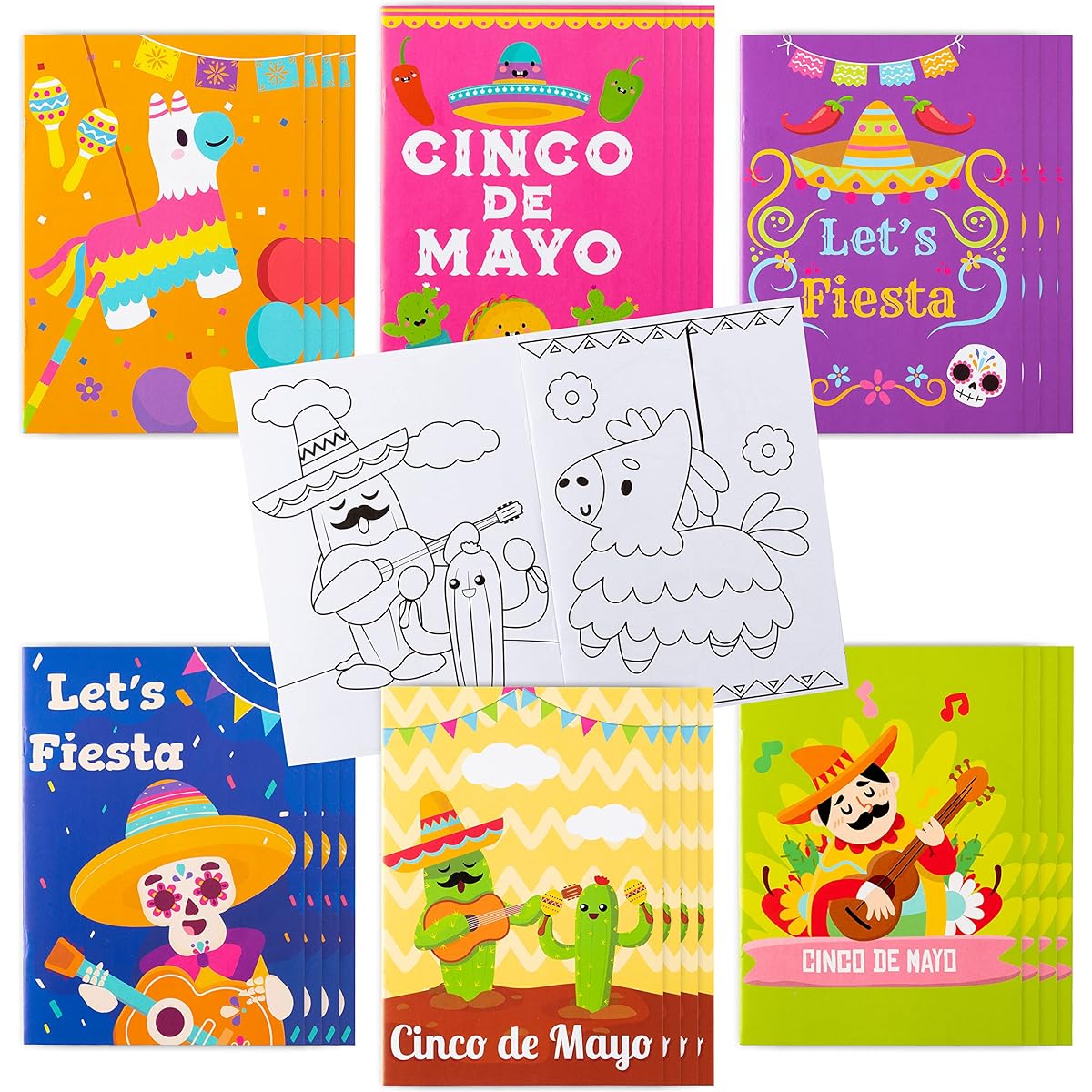WT-Mexican Coloring Book-24 Pieces