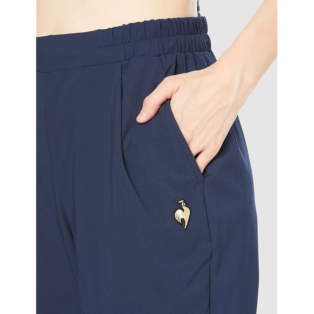 [Le Coq Sportif] Cross Fine Brush Stretch Cross Long Pants Women's QMWSJG21